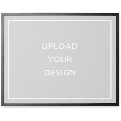 Upload Your Own Design Photo Tile, Black, Framed, 11x14, Multicolor