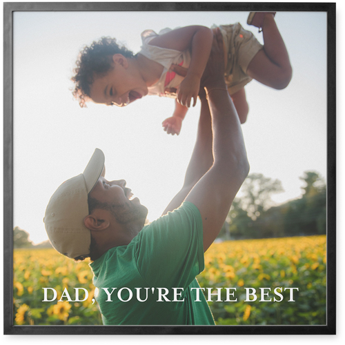 Photo Gallery Portrait Photo Tile, Black, Framed, 12x12, Multicolor