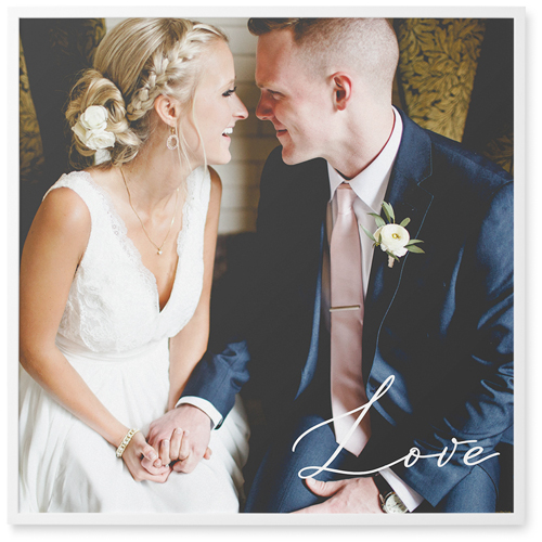 Pure Love Photo Tile, White, Framed, 12x12, White, white