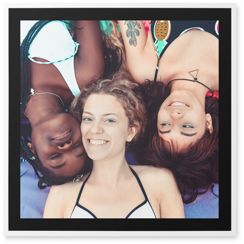 One Frame Photo Tile, White, Framed, 12x12, Multicolor