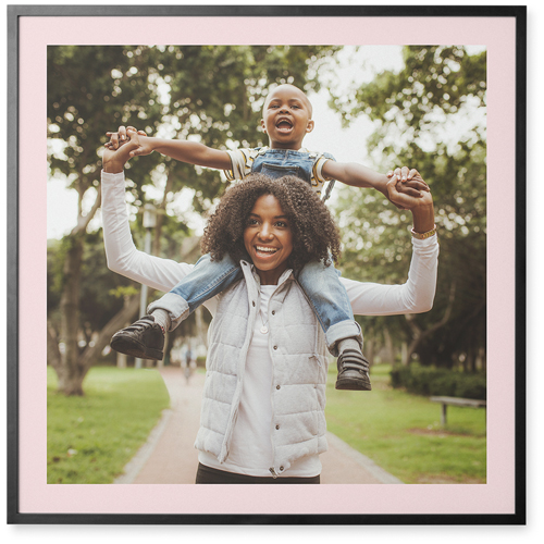 All Around Frame Photo Tile, Black, Framed, 16x16, Multicolor