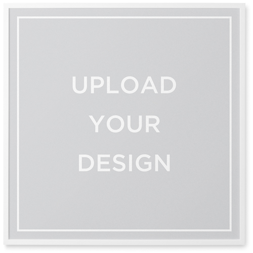 Upload Your Own Design Photo Tile, White, Framed, 16x16, Multicolor, multi