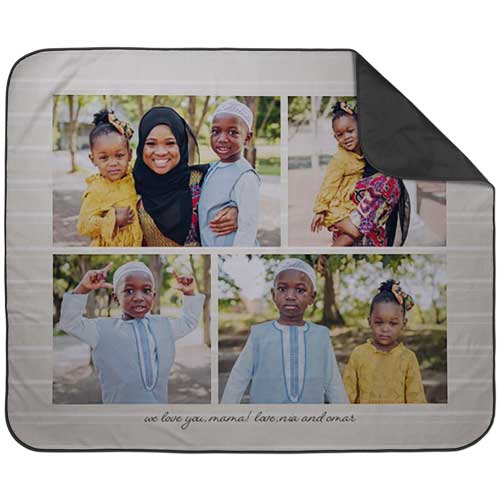 Gallery of Four Picnic Blanket, Multicolor, multi