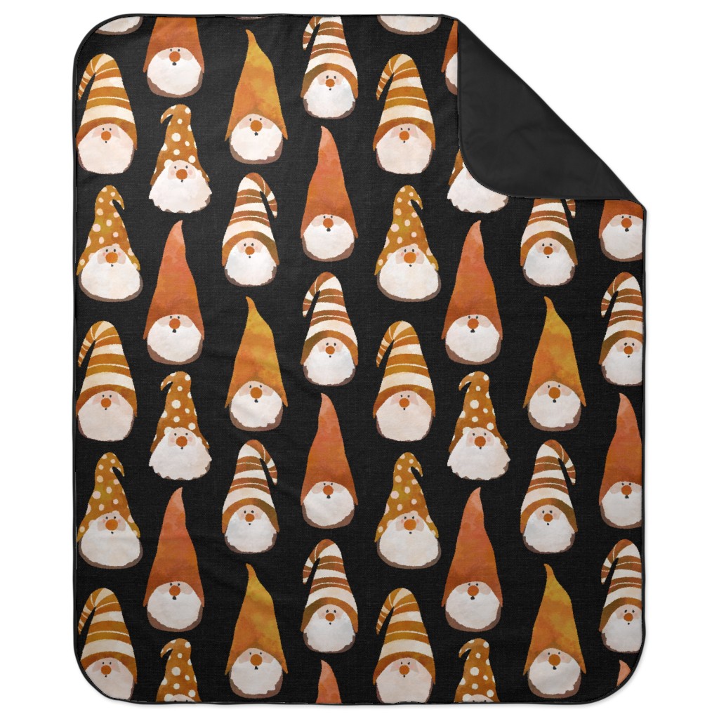 Orange And Grey Blanket