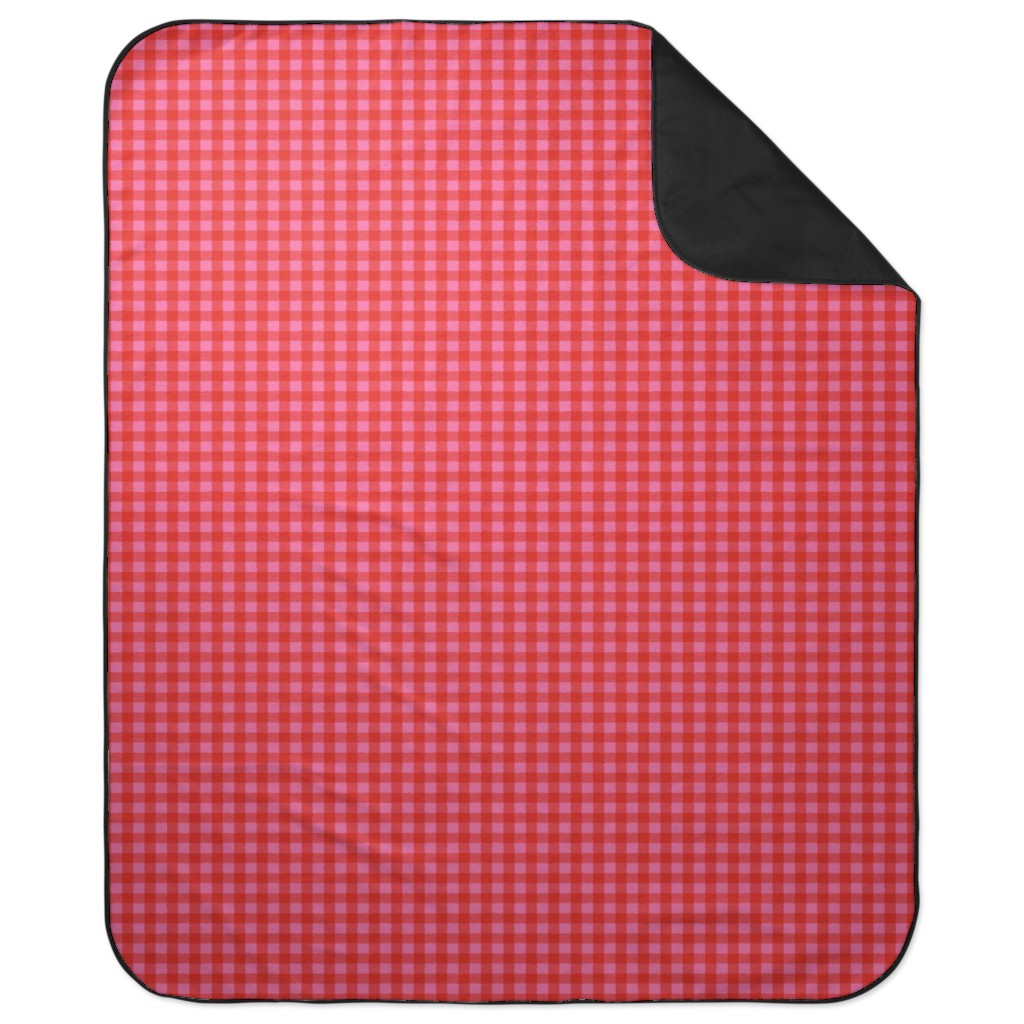 Valentine Buffalo Plaid Picnic Blanket, Pink