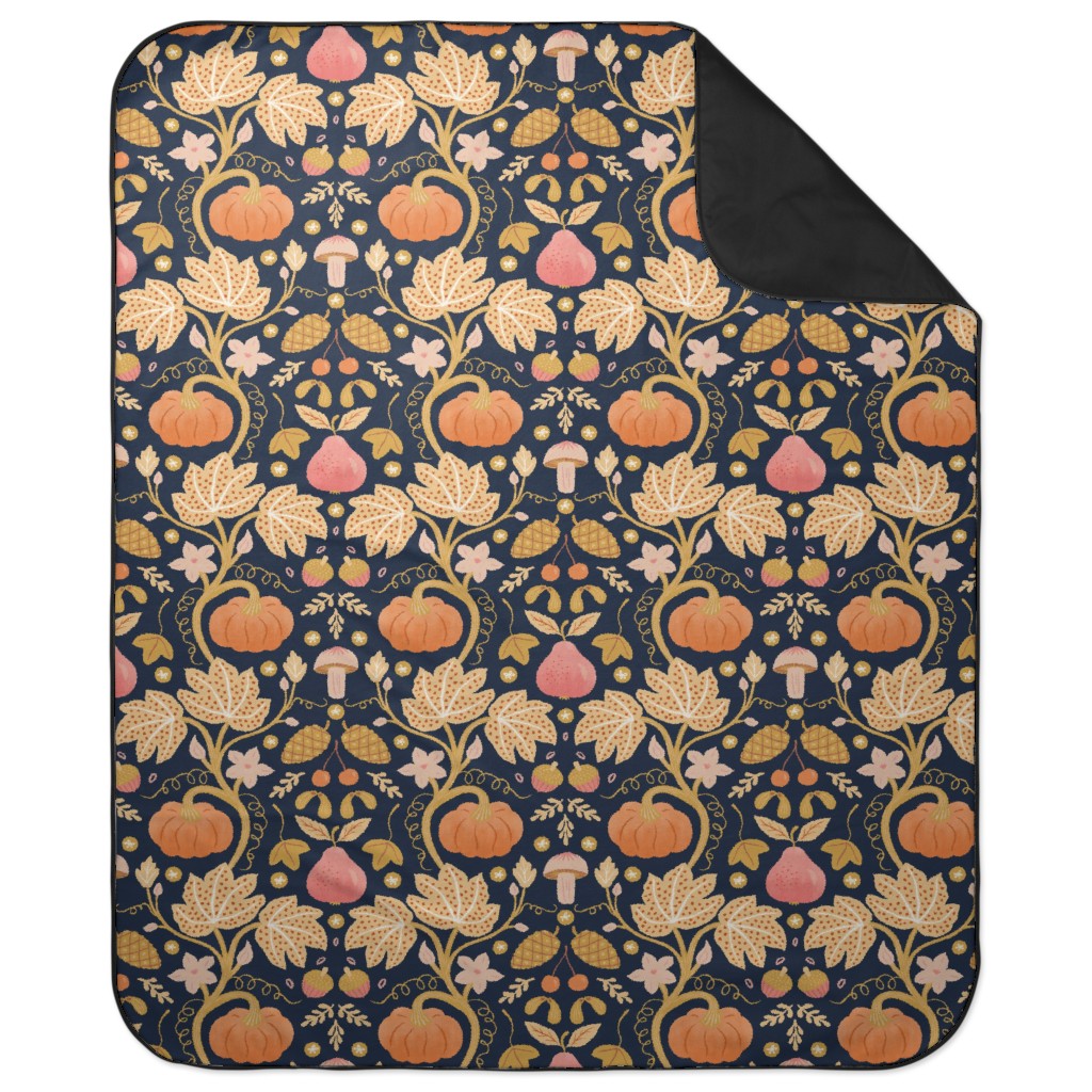 Autumn Gold - Multi Picnic Blanket, Orange, Orange