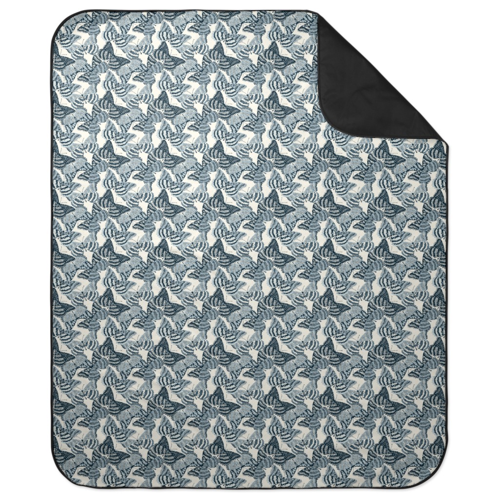 Picnic Blankets With Butterfly Prints