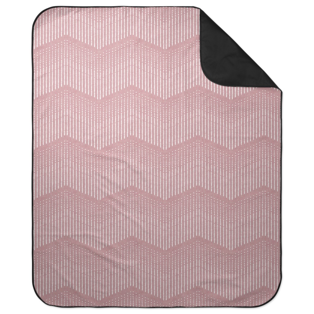 Arcadia Rain - Rose Picnic Blanket, Pink, Bright Pink
