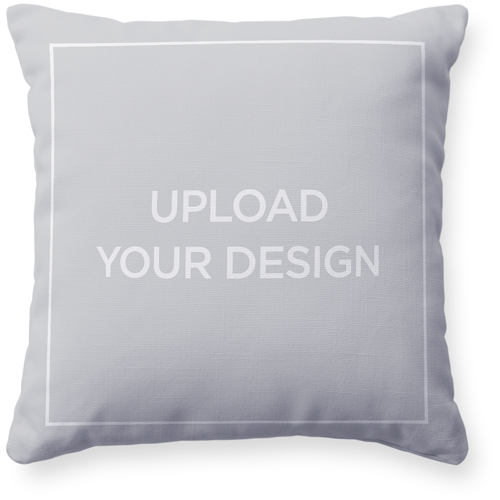 Upload Your Own Design Pillow, Woven, White, 16x16, Double Sided, Multicolor