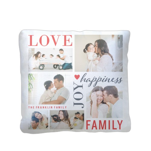 Love Joy Family Pillow Custom Pillows Home Decor Shutterfly