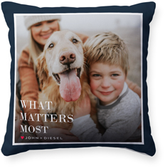 what matters most pillow