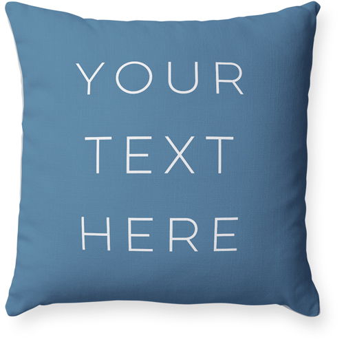 Text Gallery Pillow, Woven, White, 18x18, Double Sided, Multicolor