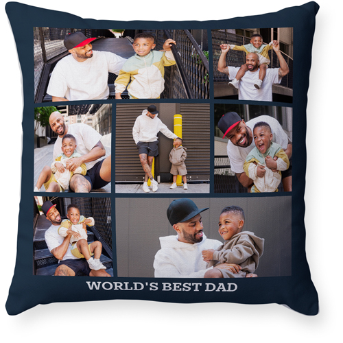 Gallery of Seven Pillow, Woven, White, 18x18, Double Sided, Multicolor, multi