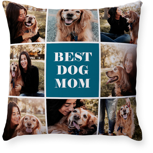 Text Gallery of Eight Pillow, Woven, Beige, 18x18, Single Sided, Multicolor, multi