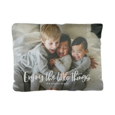enjoy the little things pillow