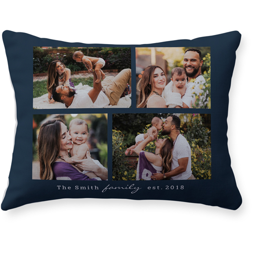 Text Gallery of Four Pillow, Woven, White, 12x16, Double Sided, Multicolor, multi