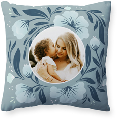 novelty floral frame pillow
