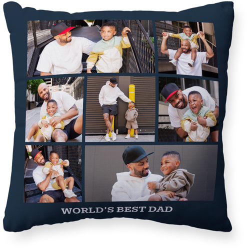 Gallery of Seven Pillow, Woven, Beige, 20x20, Single Sided, Multicolor, multi