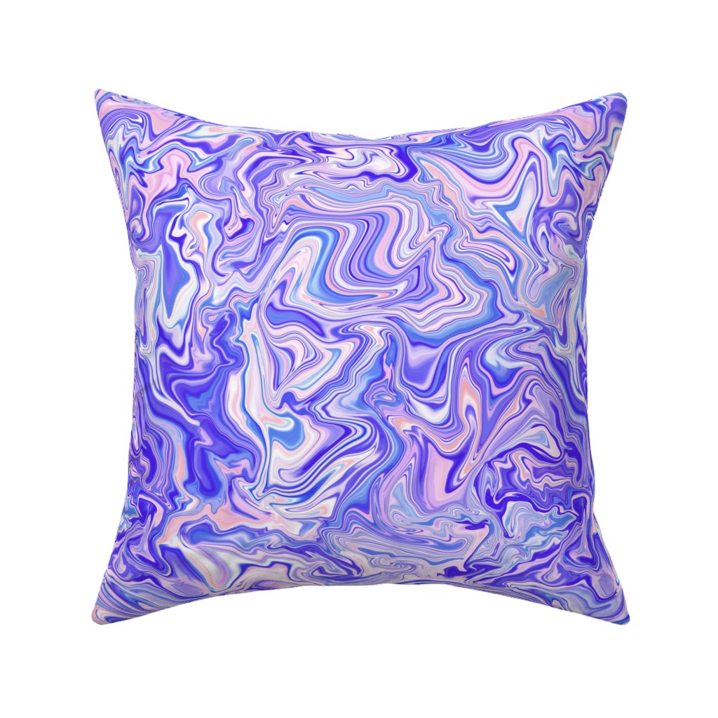 Love Spell Marble - Purple Coral Pink Pillow, Woven, Beige, 16x16, Single Sided, Purple, Purple
