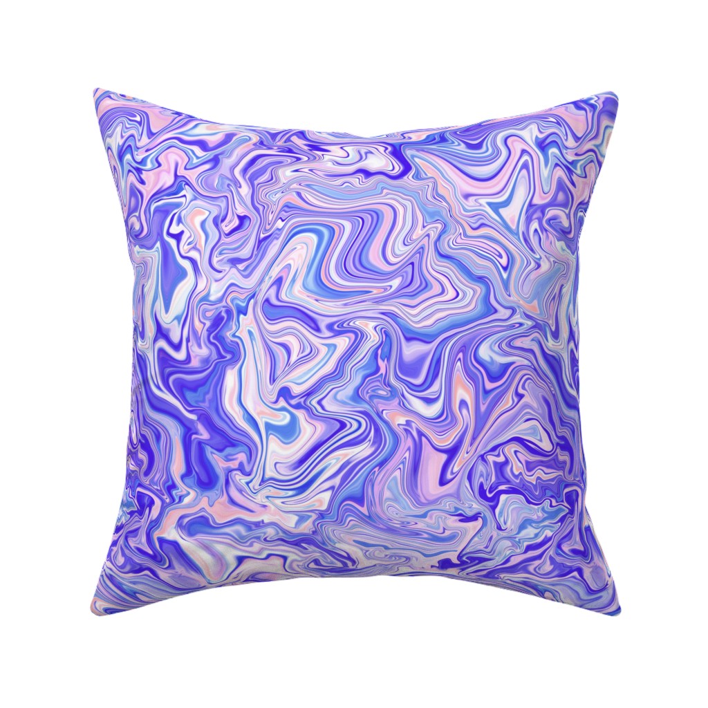 Love Spell Marble - Purple Coral Pink Pillow, Woven, Beige, 16x16, Single Sided, Purple