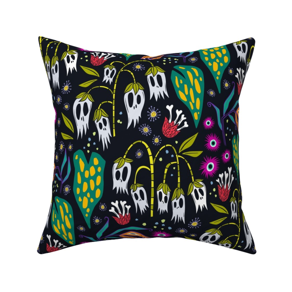 the Odd Garden Pillow, Woven, Beige, 16x16, Single Sided, Multicolor