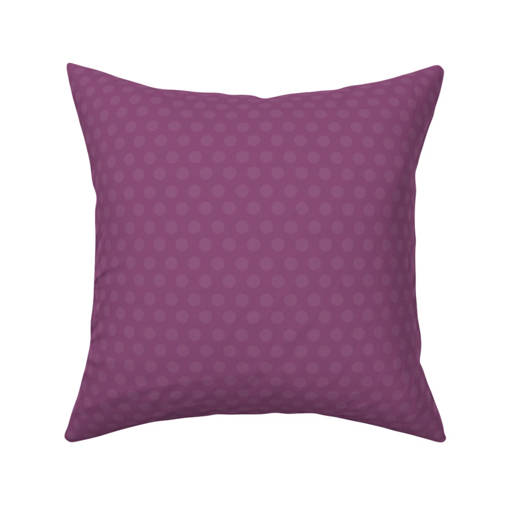 Bubbles - Purple Pillow, Woven, Beige, 16x16, Single Sided, Purple