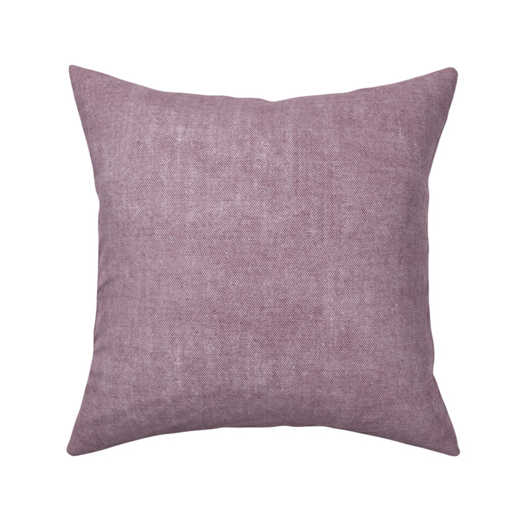 Canvas Texture in Light Lilac Pillow, Woven, Beige, 16x16, Single Sided, Purple