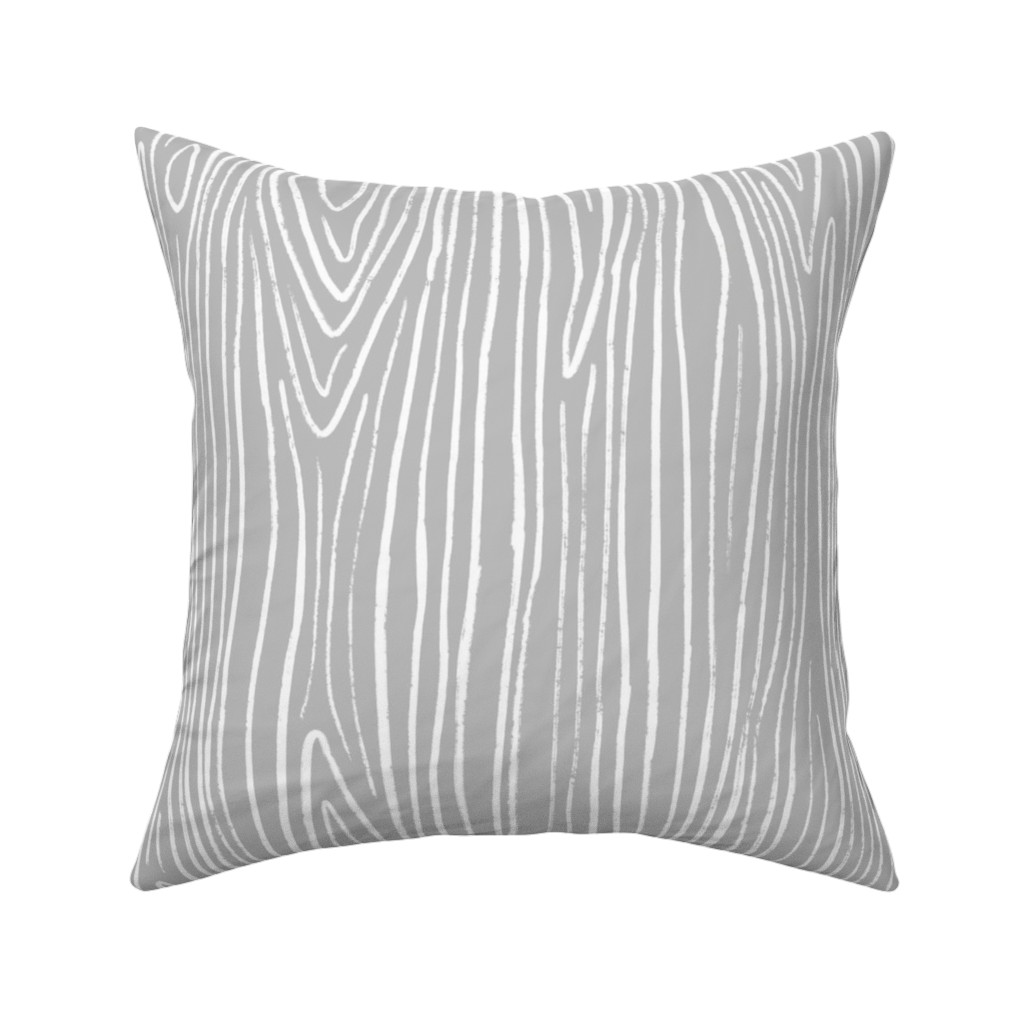 Jackson - Grey Pillow, Woven, Beige, 16x16, Single Sided, Gray, Gray