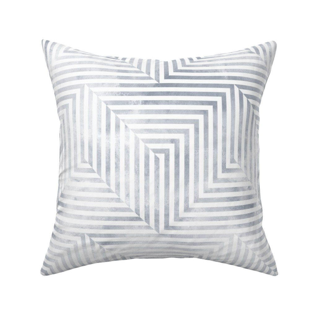 Baltimore - Soft Gray Pillow, Woven, Black, 16x16, Single Sided, Gray