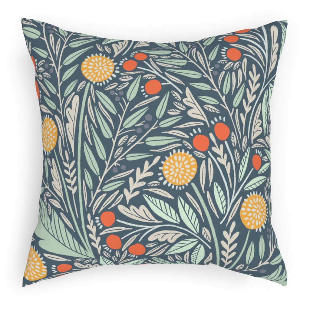 Astrid Pillow, Woven, Beige, 18x18, Single Sided, Multicolor
