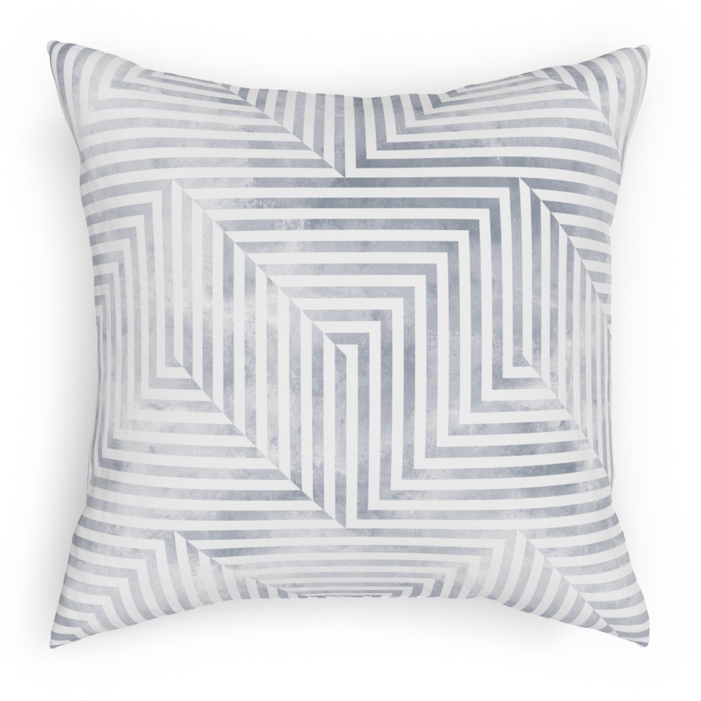 Baltimore - Soft Gray Pillow, Woven, Black, 18x18, Single Sided, Gray