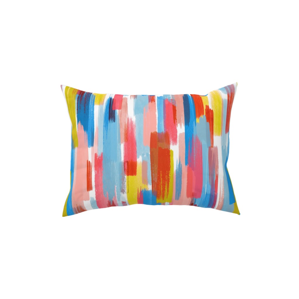 Summer Memories - Multi Pillow, Woven, Black, 12x16, Single Sided, Multicolor