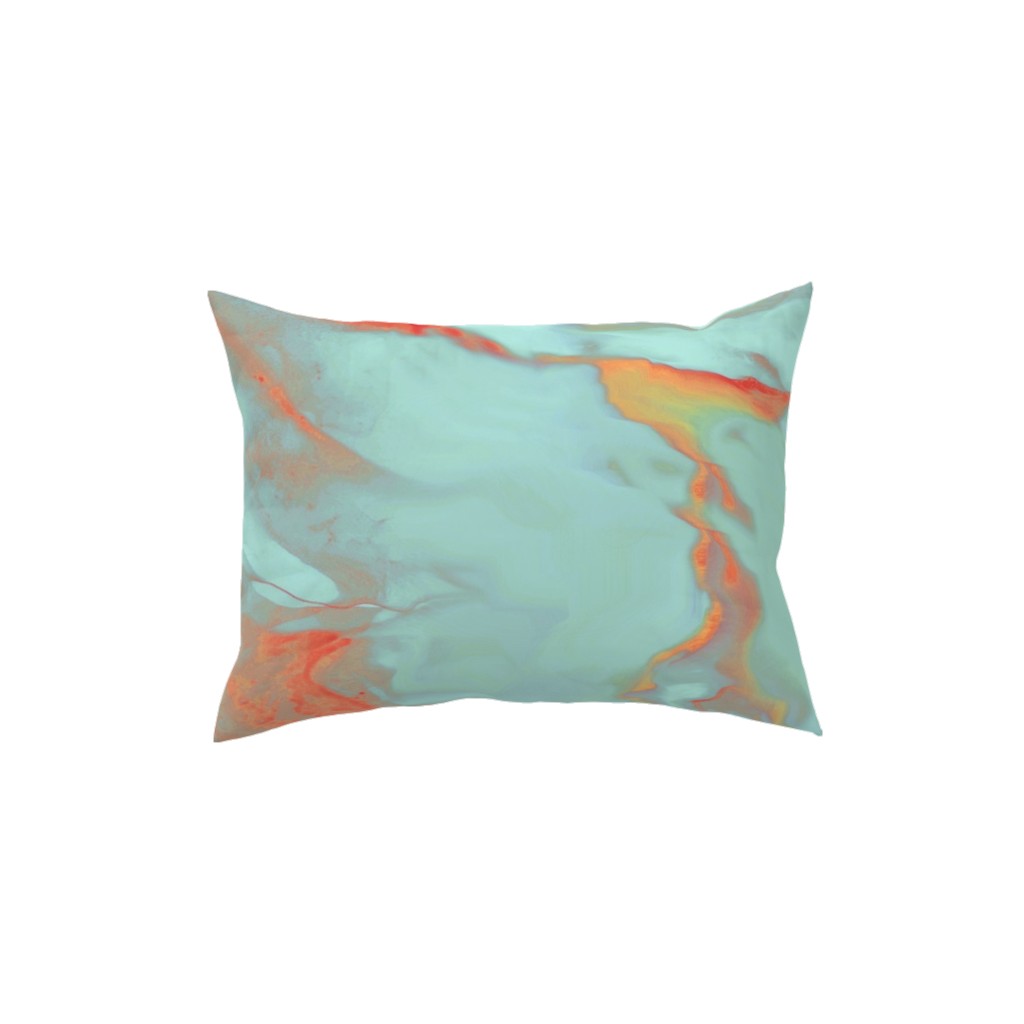 Abstract Watercolor - Multi Pillow, Woven, Black, 12x16, Single Sided, Blue, True Blue