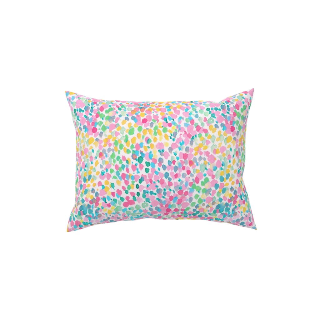 Lighthearted Summer Pillow, Woven, Black, 12x16, Single Sided, Multicolor