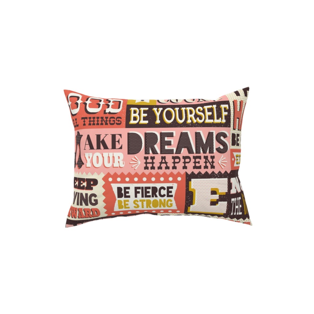 You Inspire Me - Multi Pillow, Woven, Black, 12x16, Single Sided, Multicolor