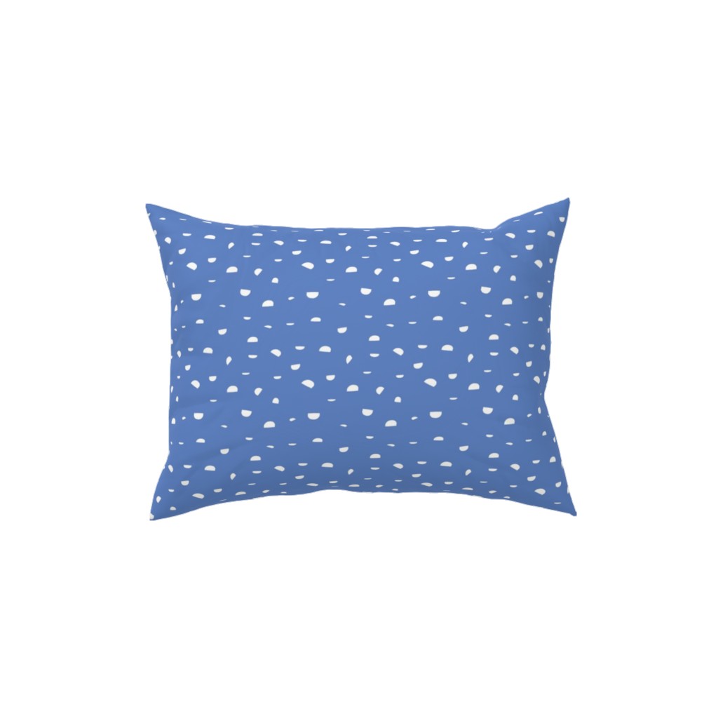 Shells - Blue Pillow, Woven, Black, 12x16, Single Sided, Blue