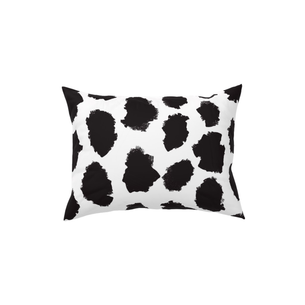 Juno - Black & White Pillow, Woven, Beige, 12x16, Single Sided, Black