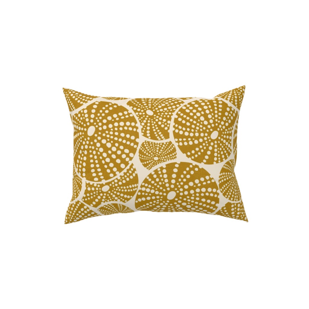Bed of Urchins - Yellow Pillow, Woven, Beige, 12x16, Single Sided, Yellow, Classic Yellow