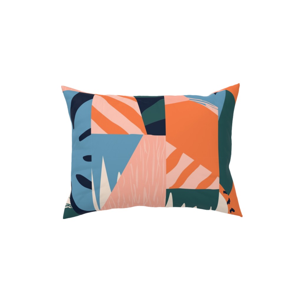 Abstraction With Coconut - Multi Pillow, Woven, Beige, 12x16, Single Sided, Multicolor