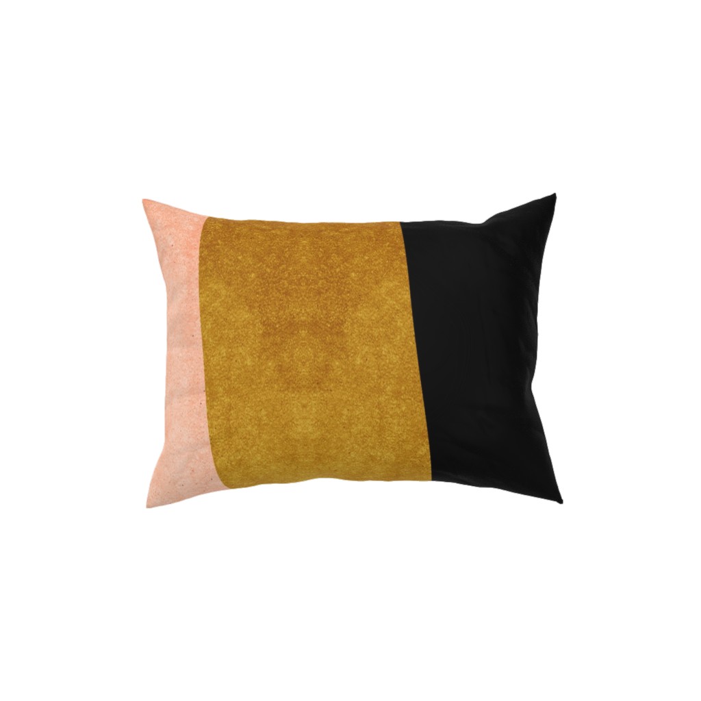 Undulate Vertical - Warm Pillow, Woven, Beige, 12x16, Single Sided, Multicolor