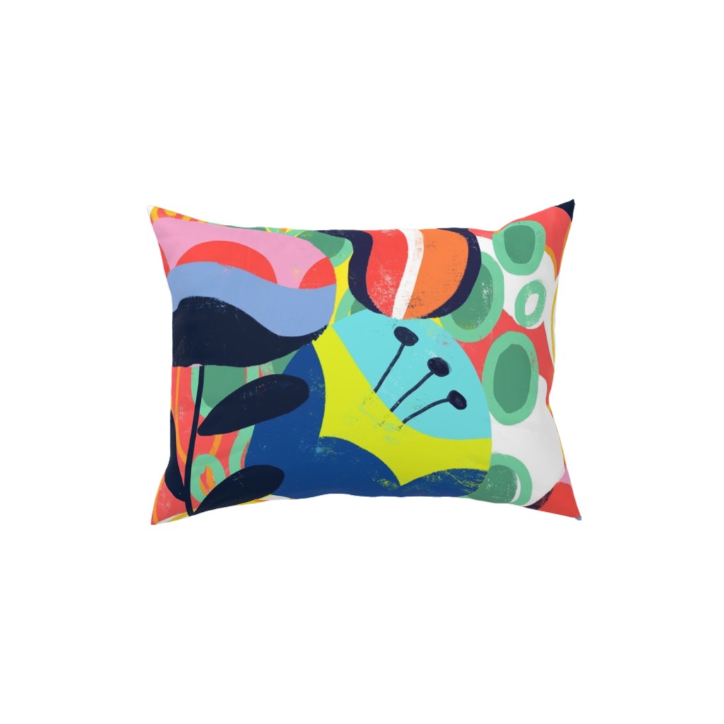 Think Big in Color - Multi Pillow, Woven, Beige, 12x16, Single Sided, Multicolor