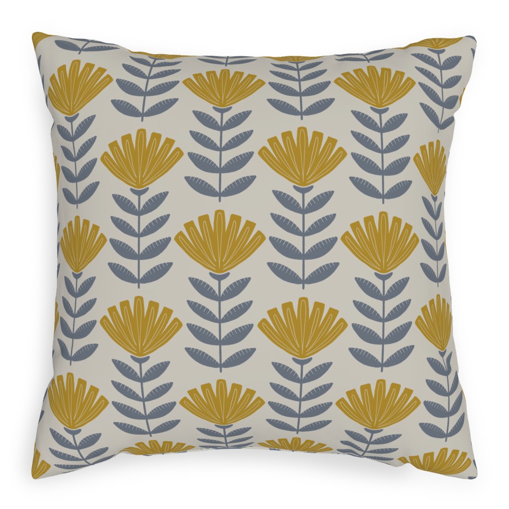 Gloria Pillow, Woven, Black, 20x20, Single Sided, Multicolor, Pebble