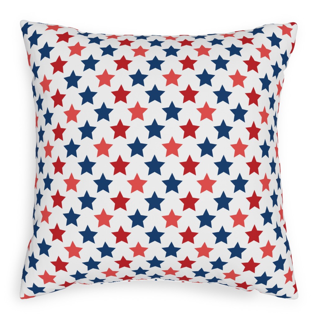 American Stars Pillow, Woven, Black, 20x20, Single Sided, Multicolor