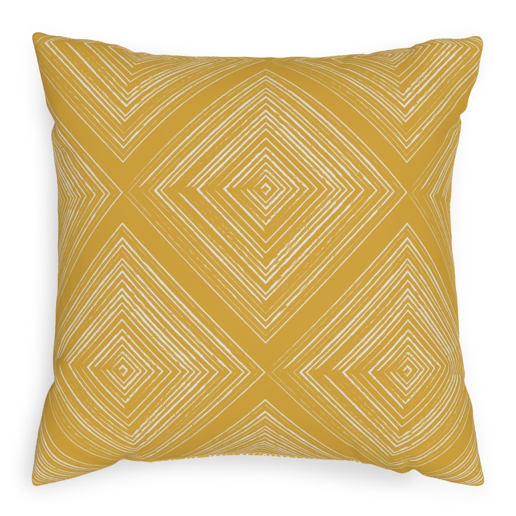 Modern Farmhouse - Mustard Pillow, Woven, Black, 20x20, Single Sided, Yellow