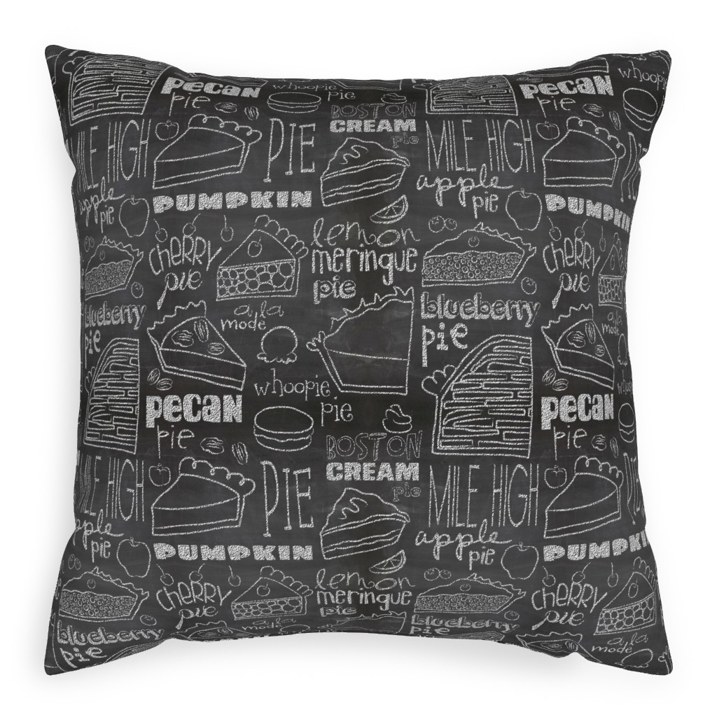 Today's Chalkboard Special! Pillow, Woven, Beige, 20x20, Single Sided, Gray, Gray
