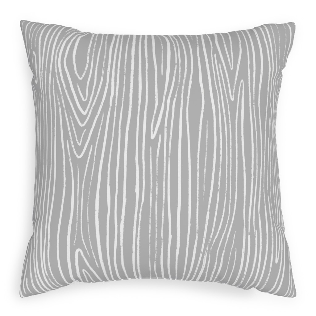 Jackson - Grey Pillow, Woven, Beige, 20x20, Single Sided, Gray