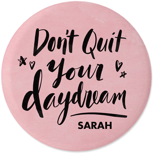 Princess Daydream Pins, Large Circle, Pink