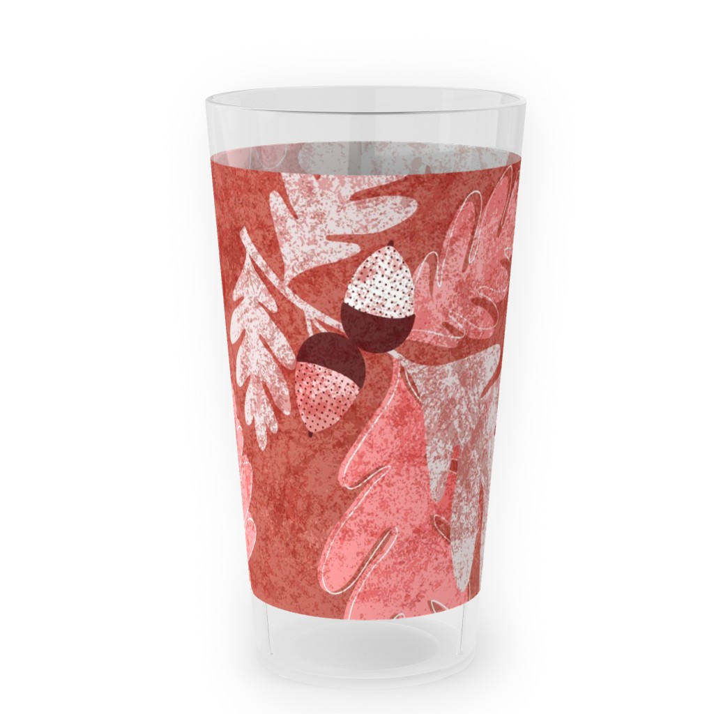 Oak Forest - Red Outdoor Pint Glass, Red