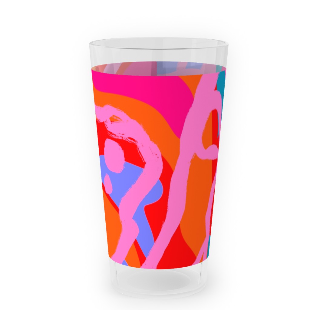 Roots 3 Outdoor Pint Glass, Pink