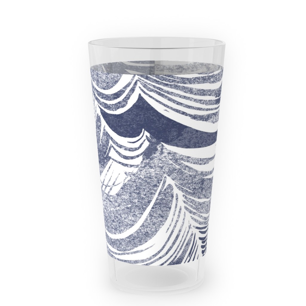 Wild Ocean Outdoor Pint Glass, Gray